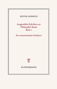Abbildung von: Ausgewählte Schriften zur Philosophie Kants - Vittorio Klostermann Verlag