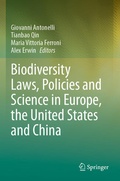 Cover: Biodiversity Laws, Policies and Science in Europe, the United States and China - Springer