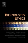 Cover: BioIndustry Ethics - Academic Press