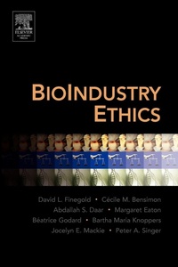 Enlarge image Cover: BioIndustry Ethics - Academic Press