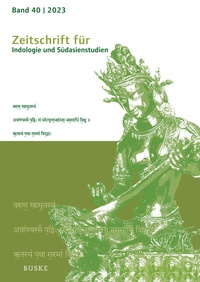 Abbildung von: Zeitschrift für Indologie und Südasienstudien - Buske, H