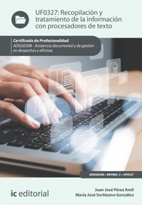 Abbildung von: Recopilación y tratamiento de la información con procesadores de texto. ADGG0308 - IC Editorial