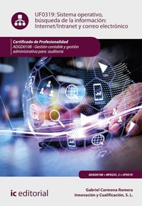 Abbildung von: Sistema operativo, búsqueda de información: Internet/Intranet y correo electrónico. ADGD0108 - IC Editorial
