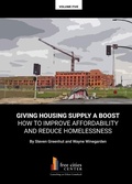 Cover: Giving Housing Supply A Boost - How to Improve Affordability and Reduce Homelessness - Pacific Research Institute
