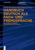 Cover: Handbuch Deutsch als Fach- und Fremdsprache - De Gruyter