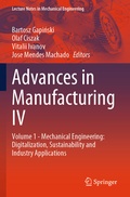 Cover: Advances in Manufacturing IV - Springer