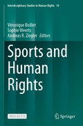 Cover: Sports and Human Rights - Springer