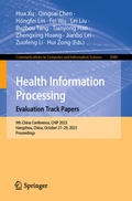 Cover: Health Information Processing. Evaluation Track Papers - Springer