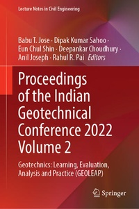 Enlarge image Cover: Proceedings of the Indian Geotechnical Conference 2022 Volume 2 - Springer