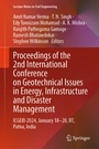 Cover: Proceedings of the 2nd International Conference on Geotechnical Issues in Energy, Infrastructure and Disaster Management - Springer