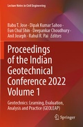 Cover: Proceedings of the Indian Geotechnical Conference 2022 Volume 1 - Springer
