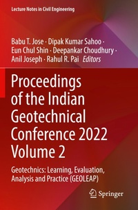 Enlarge image Cover: Proceedings of the Indian Geotechnical Conference 2022 Volume 2 - Springer