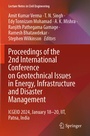 Cover: Proceedings of the 2nd International Conference on Geotechnical Issues in Energy, Infrastructure and Disaster Management - Springer