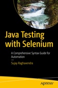Cover: Java Testing with Selenium - APress