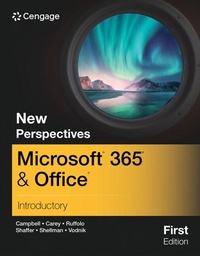 Abbildung von: New Perspectives MicrosoftA (R) 365A (R) & OfficeA (R) Introductory, First Edition - Course Technology Inc
