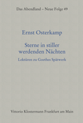 Bild: Sterne in stiller werdenden Nächten - Vittorio Klostermann Verlag
