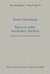 Bild: Sterne in stiller werdenden Nächten - Vittorio Klostermann Verlag