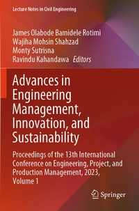 Enlarge image Cover: Advances in Engineering Management, Innovation, and Sustainability - Springer