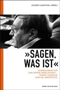 Cover: "Sagen, was ist" - Herbert von Halem Verlag