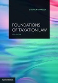 Cover: Foundations of Taxation Law - Cambridge University Press