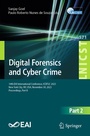 Cover: Digital Forensics and Cyber Crime - Springer