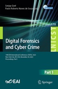 Cover: Digital Forensics and Cyber Crime - Springer