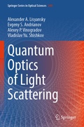 Cover: Quantum Optics of Light Scattering - Springer