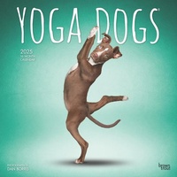 Abbildung von: Yoga Dogs Official 2025 12 X 24 Inch Monthly Square Wall Calendar Plastic-Free - Brown Trout