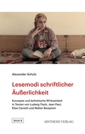 Bild: Lesemodi schriftlicher &Auml;u&szlig;erlichkeit - Aisthesis