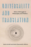 Cover: Universality and Translation - Fordham University Press