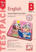 Cover: 11+ English Year 5-7 Testpack B Practice Papers 1-4 - Accelerated Education Publications Ltd