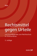 Cover: Rechtsmittel gegen Urteile - Manz