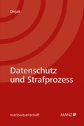 Cover: Datenschutz und Strafprozess - Manz