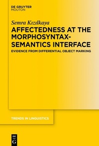 Abbildung von: Affectedness at the Morphosyntax-Semantics Interface - De Gruyter Mouton