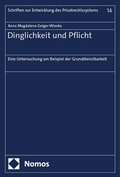 Abbildung von: Dinglichkeit und Pflicht - Nomos
