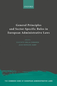 Enlarge image Cover: General Principles and Sector-Specific Rules in European Administrative Laws - Oxford University Press