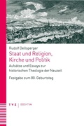 Cover: Staat und Religion, Kirche und Politik - Theologischer Verlag Z&uuml;rich