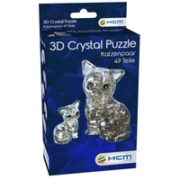 Abbildung von: Crystal Puzzle - Katzenpaar - 49 Teile - HCM Kinzel GmbH