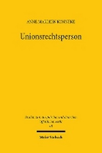 Abbildung von: Unionsrechtsperson - Mohr Siebeck
