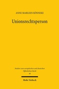 Abbildung von: Unionsrechtsperson - Mohr Siebeck