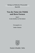 Cover: Von der Natur der Politik und ihren Formen. - Duncker & Humblot