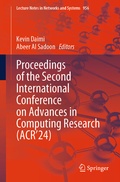 Cover: Proceedings of the Second International Conference on Advances in Computing Research (ACR'24) - Springer