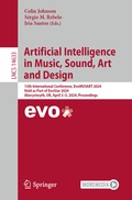 Cover: Artificial Intelligence in Music, Sound, Art and Design - Springer