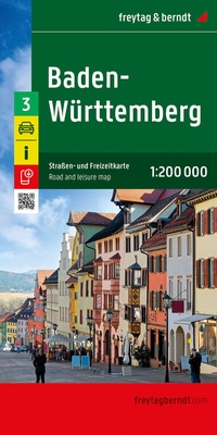Abbildung von: Baden-Württemberg, Straßen- und Freizeitkarte 1:200.000, freytag & berndt - Freytag-Berndt und ARTARIA