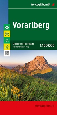 Abbildung von: Vorarlberg, Straßen- und Freizeitkarte 1:100.000, freytag & berndt - Freytag-Berndt und ARTARIA