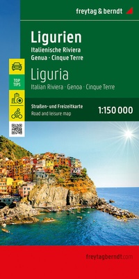 Abbildung von: Ligurien, Straßen- und Freizeitkarte 1:150.000, freytag & berndt - Freytag-Berndt und ARTARIA