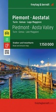 Cover: freytag & berndt Stra&szlig;enkarte Piemont - Aostatal, Turin - Genua - Lago Maggiore 1:150.000 - freytag & berndt
