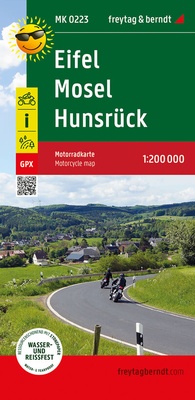Abbildung von: Eifel - Mosel - Hunsrück, Motorradkarte 1:200.000, freytag & berndt - Freytag-Berndt und ARTARIA