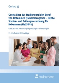 Abbildung von: Gesetz über das Studium und den Beruf von Hebammen (Hebammengesetz - HebG) Studien- und Prüfungsverordnung für Hebammen (HebStPrV) - medhochzwei Verlag