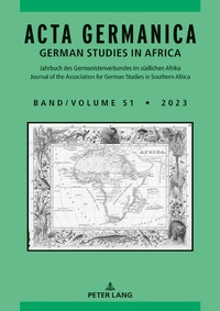 Abbildung von: Acta Germanica - Peter Lang Verlag